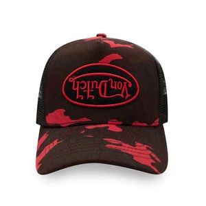 Von Dutch Red Rambo Trucker Hat